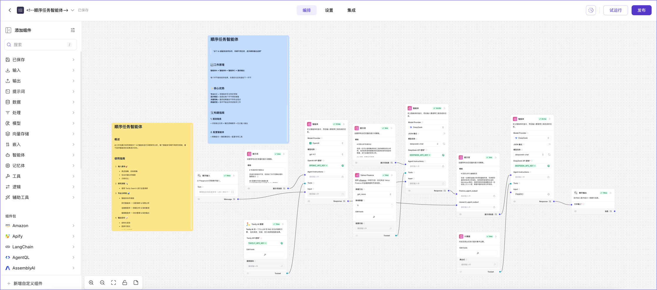顺序任务智能体的启动流程